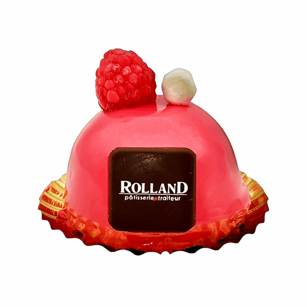 Mousse framboise et chocolat indiv.